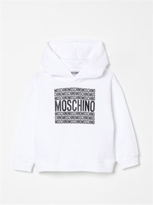 Felpa con cappuccio con logo Moschino MOSCHINO KIDS | HUF08TLCA74//10101